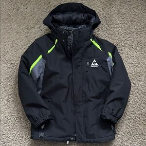 Gerry Weber Kids Black Jacket with Neon Green Accents